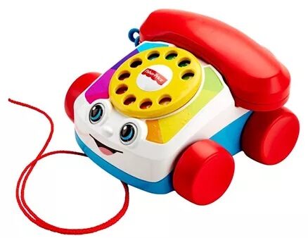 Fisher Price Pull Along Chatter Toy Telephone - White Red-12