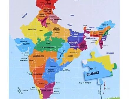 Funskool Learn India Map Puzzle - 104 Pieces-6