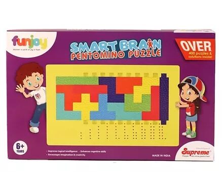 Funjoy Smart Brain Pentamino Puzzle - Multi Colour-7