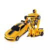 Flyers Bay Troopers RC Transforming Car cum Robot Simulation Model with Sound Light - Yellow-3