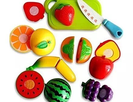 Toyshine Fruit Set With Knife & Chopping Board (Colour May Vary)-4