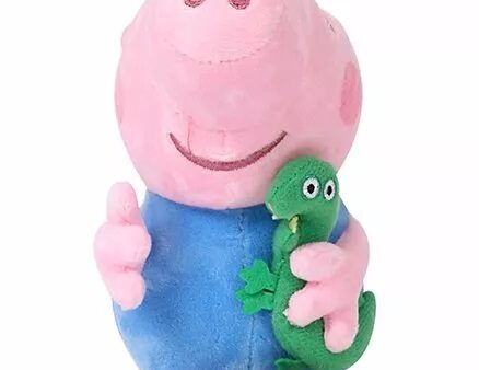 George Pig Soft Toy With Dianosaur - Height 19 cm-6