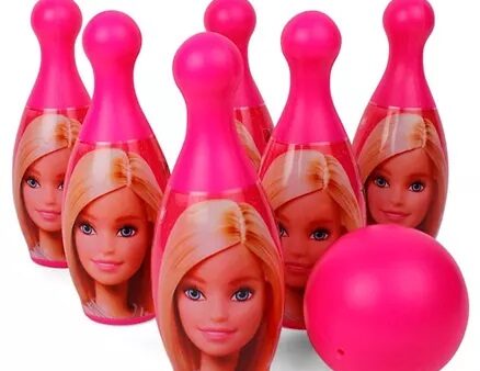 Barbie Bowling Set Character Print Pink - 7 Pieces-6