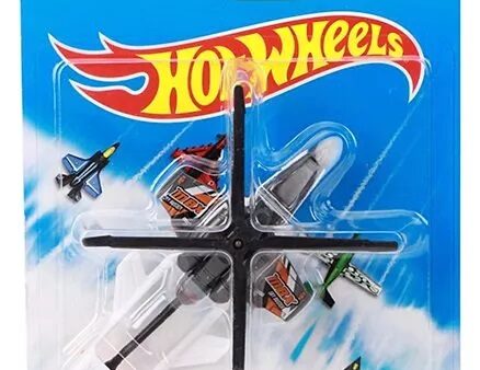 Hot Wheels WhiteSky Shredder Helicopter - Black White-5