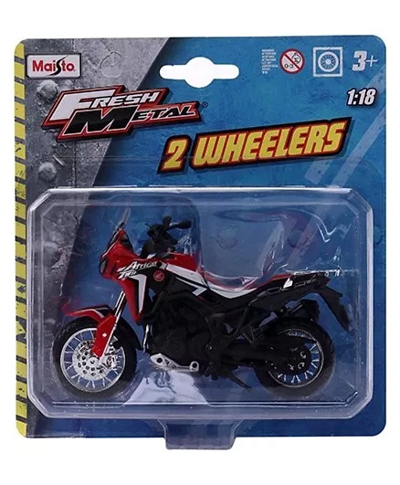 Maisto Fresh Metal 2 Wheelers Toy Bike - Red Black-3