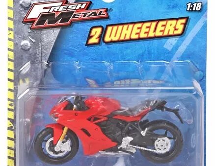 Maisto Fresh Metal 2 Wheelers Toy Bike - Red-3