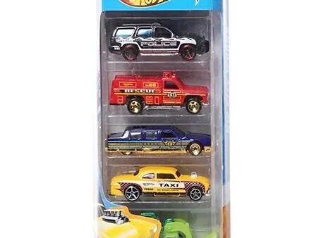 Hotwheels 5 Car Pack (Colours & Designs May Vary)-16