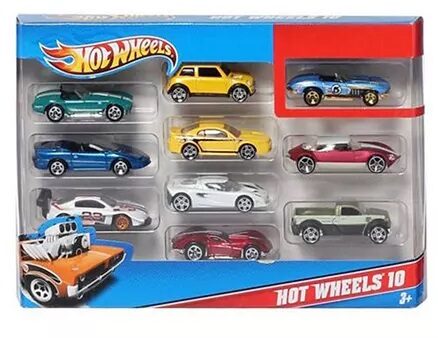 Hotwheels 10 Car Pack (Colours & Designs May Vary)-7