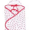 Tinycare Hooded Wrappper Strawberry Print - Pink-4