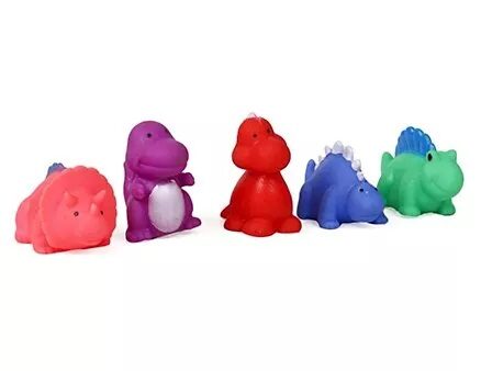 Ratnas Squeezy Dinosaur Bath Toys Pack of 5 - Multicolour-7