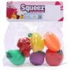 Ratnas Squeaky Toys Fruits 6 Pieces (Colors & Fruits May Vary)-1