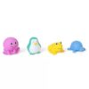 Giggles Aqua Animal Squeakers Bath Toy Pack Of 4 (Color May Vary)-5
