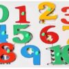 Little Genius Wooden Number Puzzle Tray With Knobs - Multicolor-1