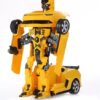 Flyers Bay Troopers RC Transforming Car cum Robot Simulation Model with Sound Light - Yellow-2