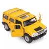 Kinsmart Die Cast Hummer H2 SUV Toy Car With Openable Doors - Yellow-6
