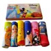 Sassoon Disney Printed Cotton Face Towel Set of 6 With Gift Box- Multicolor-2