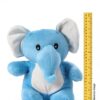 My Baby Excels Elephant Plush Soft Toy Blue - Height 28 cm-4