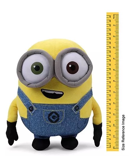 Minions Bob Plush Toy Blue Yellow - Height 30 Cm - Kidzkorner