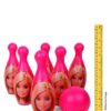 Barbie Bowling Set Character Print Pink - 7 Pieces-4