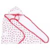 Tinycare Hooded Wrappper Strawberry Print - Pink-2