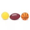 Ratnas Squeaky Toys Sports Ball 3 Pieces (Color Shape & Design May Vary)-7
