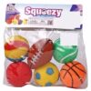 Ratnas Squeezy Ball Bath Toys Pack of 6 - Multicolour-1
