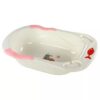 LuvLap Bathtub Baby & Kitty Print - White Pink-3