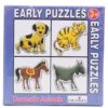 Creative's - Early Puzzles - 4 Shaped Puzzles Domestic Animals-2