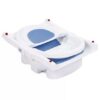 Mee Mee's Foldable and Spacious Baby Bath Tub - White Blue-3