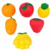 Ratnas Squeaky Toys Fruits 6 Pieces (Colors & Fruits May Vary)-4