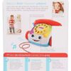 Fisher Price Pull Along Chatter Toy Telephone - White Red-4